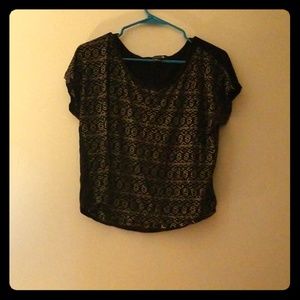Blouse top Black and Gold